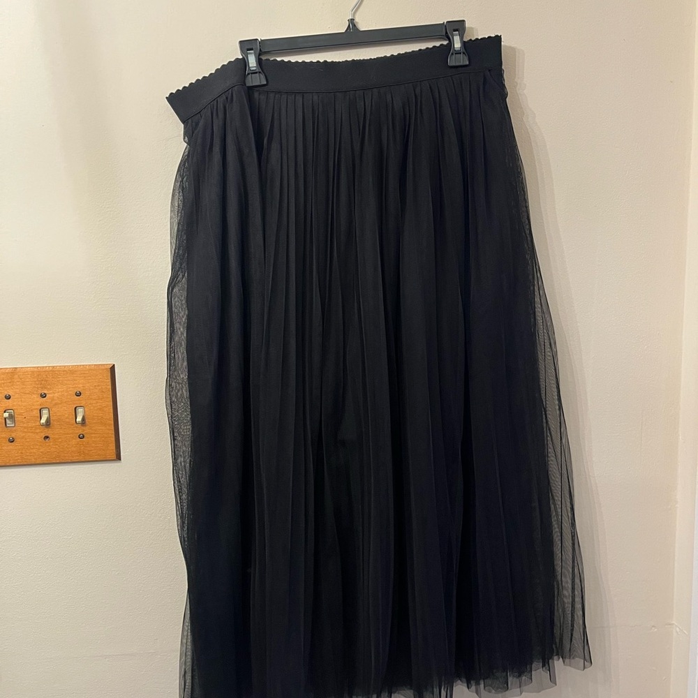 Elegant Black Tulle Skirt